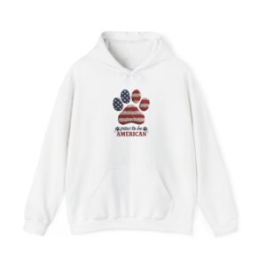 Paw to Be American Hoodie — Patriotic Dog Lover Sweatshirt
