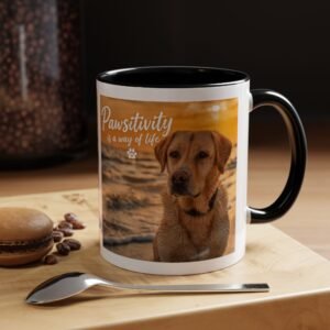 Paws & Purpose Coffee Mug - Embrace Positivity with Each Sip, Perfect Gift for Dog Lovers, Motivational Mug, Pet Themed Drinkware,
