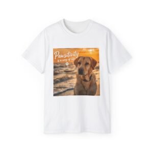 Pawsitivity Tee - Embrace Joy with this Fun Dog Shirt, Perfect Gift for Animal Lovers, Casual Wear for Beach Days, Pet Celebrations, Summer